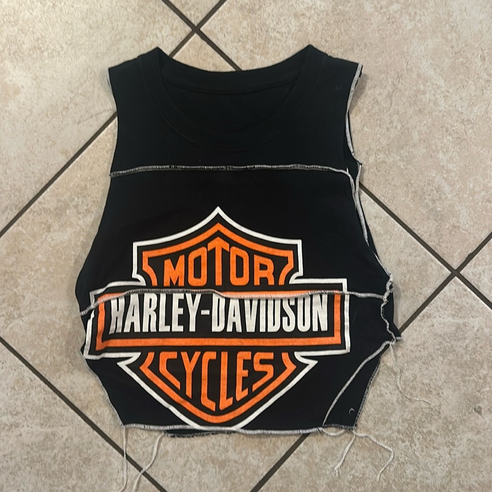 Harley Davidson Patchwork Top